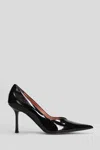 Aldo Castagna Anya Pumps In Black Patent Leather In Black