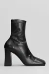 Aldo Castagna Paulene High Heels Ankle Boots In Black Leather In Black
