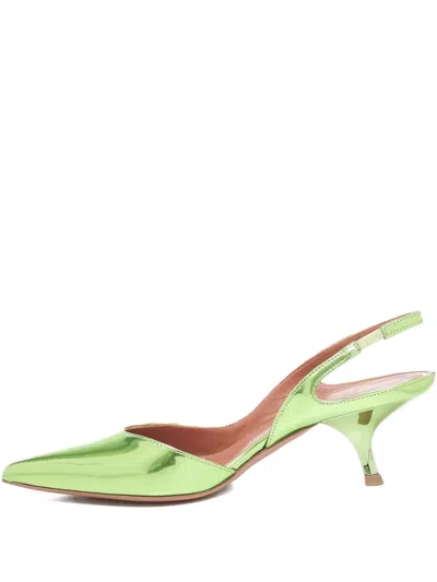 Aldo Castagna Pointed Slingback Sandals In Green