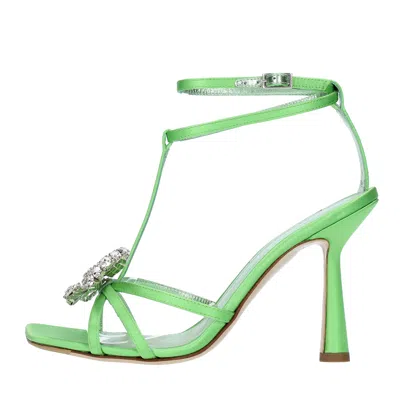 Aldo Castagna Sandals Green In Verde Blu E Verdi