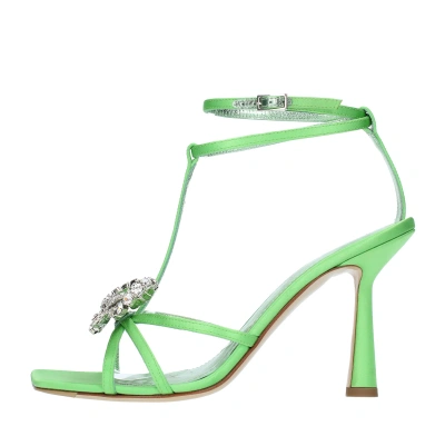 Aldo Castagna Sandals Green In Verde Blu E Verdi