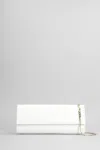 Aldo Castagna Shoulder Bag In White Patent Leather In White