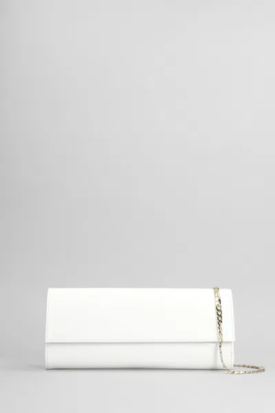 Aldo Castagna Shoulder Bag In White Patent Leather