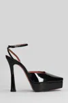 Aldo Castagna Vicky Pumps In Black Patent Leather In Black