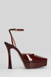 Aldo Castagna Vicky Pumps In Bordeaux Patent Leather In Burgundy