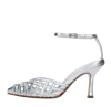 Aldo Castagna With Heel Silver In Argento Chiari E Naturali