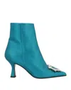 Aldo Castagna Ankle Boots In Turquoise