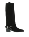 Aldo Castagna Woman Boot Black Size 8 Leather In Black