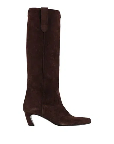 Aldo Castagna Woman Boot Dark Brown Size 8 Leather