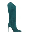 Aldo Castagna Woman Boot Deep Jade Size 5.5 Soft Leather In Green
