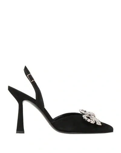 Aldo Castagna Woman Pumps Black Size 7 Leather