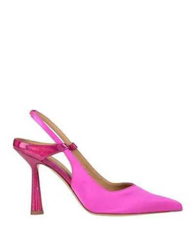 Aldo Castagna Woman Pumps Fuchsia Size 6 Textile Fibers In Pink