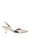 Aldo Castagna Woman Pumps Platinum Size 6 Leather In Grey
