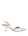 Aldo Castagna 55mm Mikaela Pointed Slingback Pumps In Silver