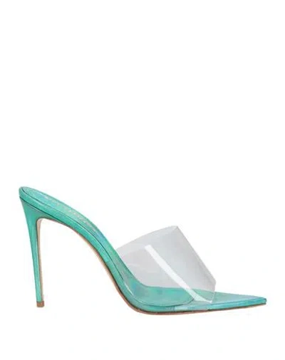 Aldo Castagna Woman Sandals Transparent Size 10 Leather