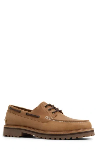 Aldo Cedric Lugged Boat Shoe In Brown