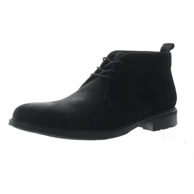 Aldo Charleroi Mens Lace-up Leather Chukka Boots In Black