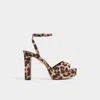 Aldo Chicgleam Ankle Strap Platform Sandal In Multi