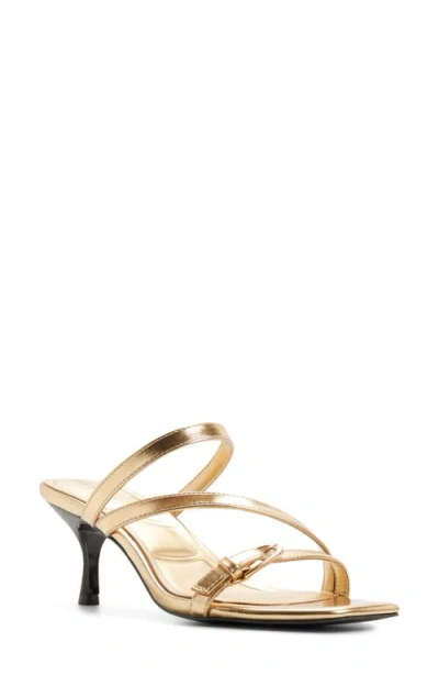 Aldo Cityverse Slide Sandal In Gold