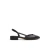 Aldo Clementinne Slingback Flats With Toe Cap In Black