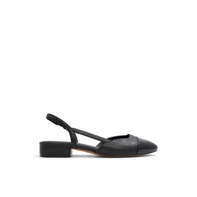 Aldo Clementinne Slingback Flats With Toe Cap In Black