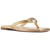Aldo Conchiglia Flip Flop In Gold