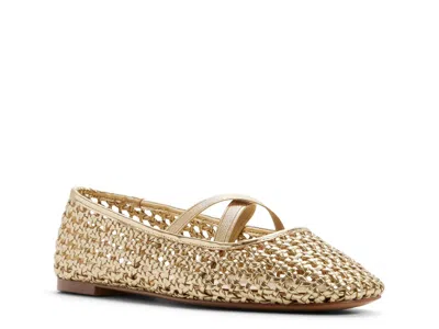 Aldo Cornelia Ballet Flat In Gold