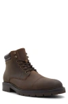 Aldo Darionn Waterproof Lace-up Cap Toe Boot In Brown Overflow