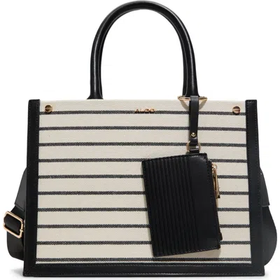 ALDO ALDO DASPIAS CANVAS & FAUX LEATHER TOP HANDLE BAG