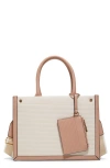 Aldo Daspias Faux Leather Top Handle Bag In Bone