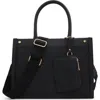 Aldo Daspiass Faux Leather Satchel In Black