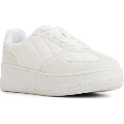 Aldo Deevale Platform Sneaker In White