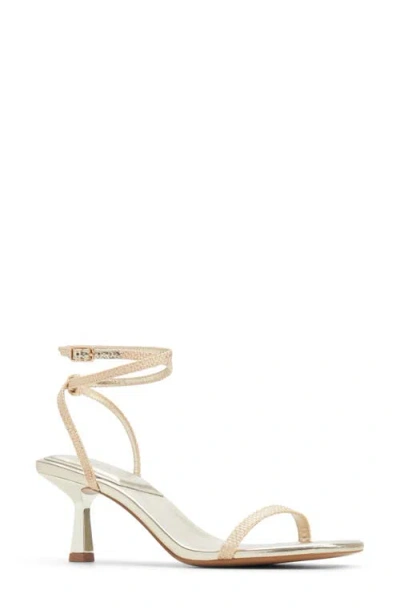 Aldo Dime Ankle Strap Sandal In Gold