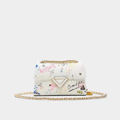 Aldo Doodlesoftpufff In White Combo In Pattern