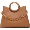 Aldo Dovie Faux Leather Top Handle Bag In Camel