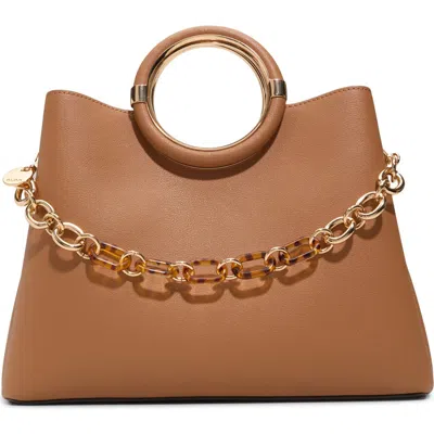 Aldo Dovie Faux Leather Top Handle Bag In Camel