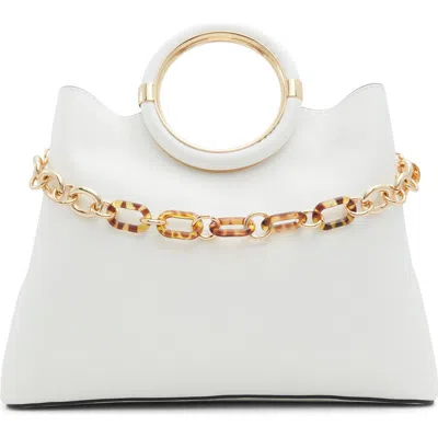 Aldo Dovie Faux Leather Top Handle Bag In Medium Beige
