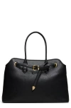 Aldo Eevangeliaax Faux Leather Tote In Black