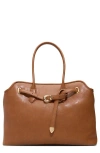 Aldo Eevangeliaax Faux Leather Tote In Brown