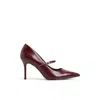 Aldo Eledeladar Pointed Toe Mary Jane Pump In Burgundy