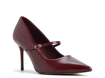 Aldo Eledeladar Mary Jane Pump In Burgundy