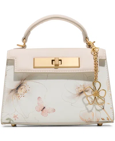 Aldo Elliaraa Mini Top Handle Satchel Handbag In White