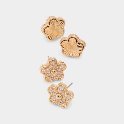 Aldo Eloisse In Gold/clear Multi In Brown