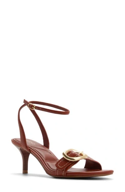 Aldo Emmarose Ankle Strap Sandal In Brown