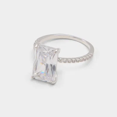 Aldo Empressa In Silver/clear Multi In White