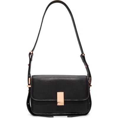 Aldo Eteini Embossed Faux Leather Shoulder Bag In Black