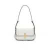 Aldo Eteinix Embossed Faux Leather Shoulder Bag In White