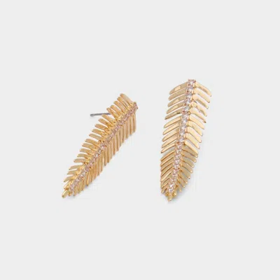 Aldo Feathers In Gold/clear Multi