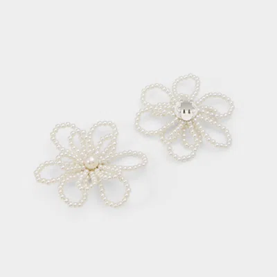 Aldo Flowerclip In Ice In Metallic