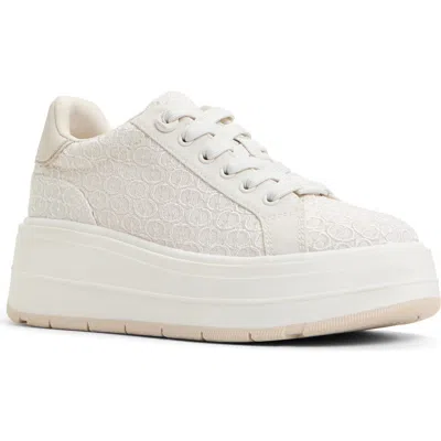 ALDO ALDO GARELIA EMBROIDERED PLATFORM SNEAKER